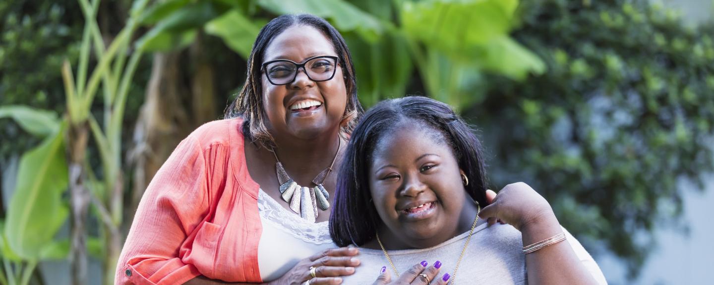 african american mother daughter disability