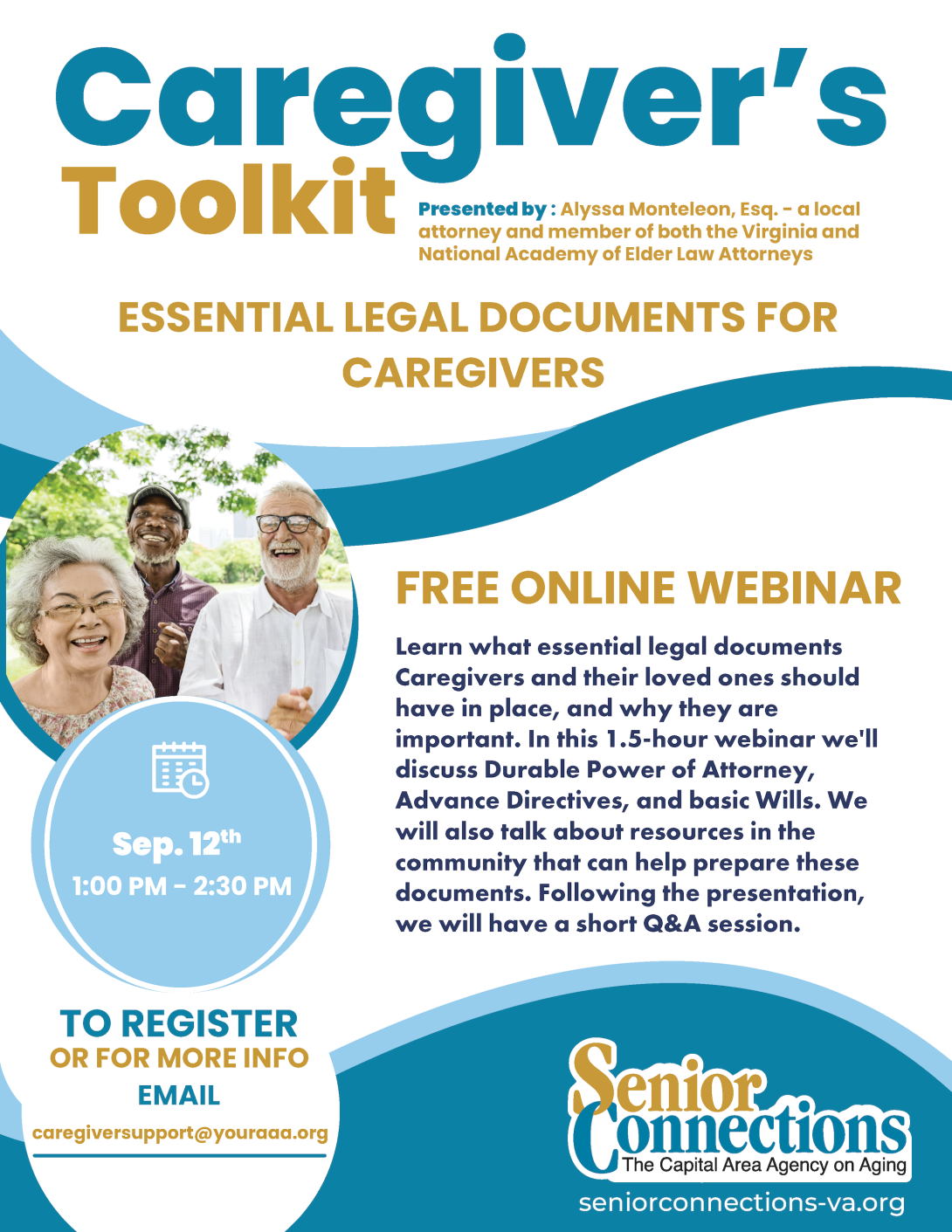 senior connections caregiver's toolkit webinar